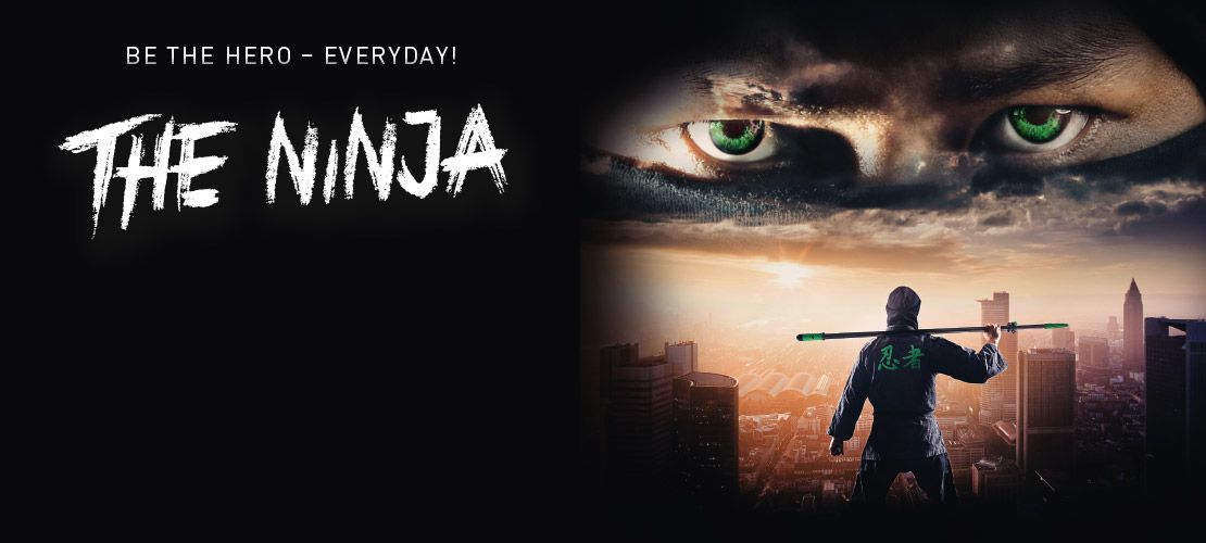 Unger The Ninja een superheld van professionele glasbewassing