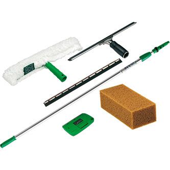 Kit d'outils de nettoyage de voiture, raclette de vitres, gants de